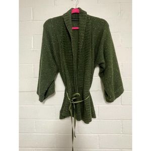 Allison Brittney Women's Hunter Green Cardigan | Size S